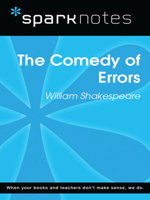 cover image of The Comedy of Errors (SparkNotes Literature Guide)